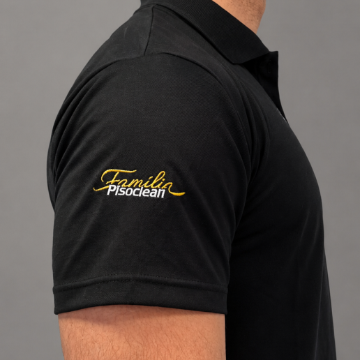 Polo Oficial Pisoclean — Linha Masculina